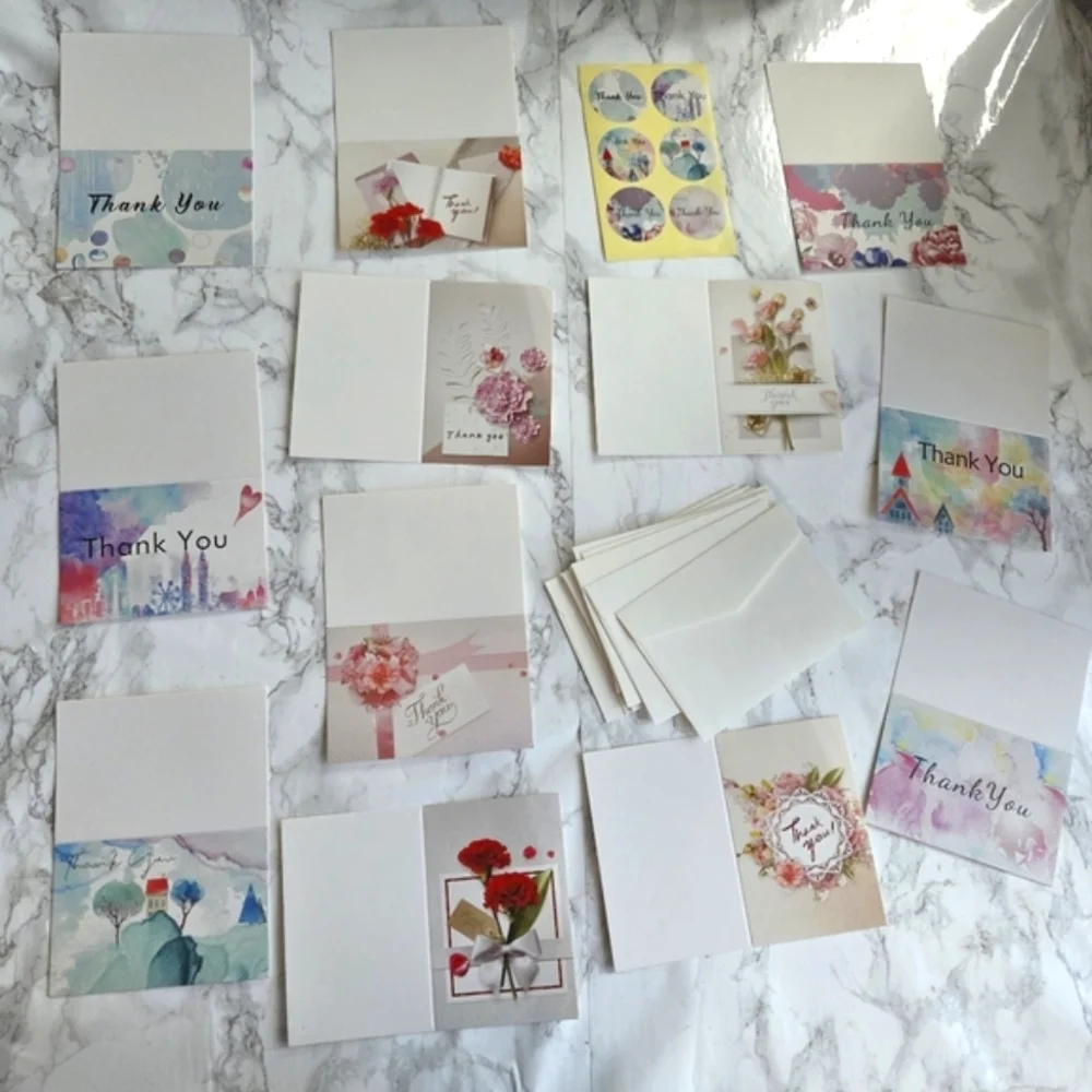 1050 pc Bundle  Assorted Thank You Cards Set